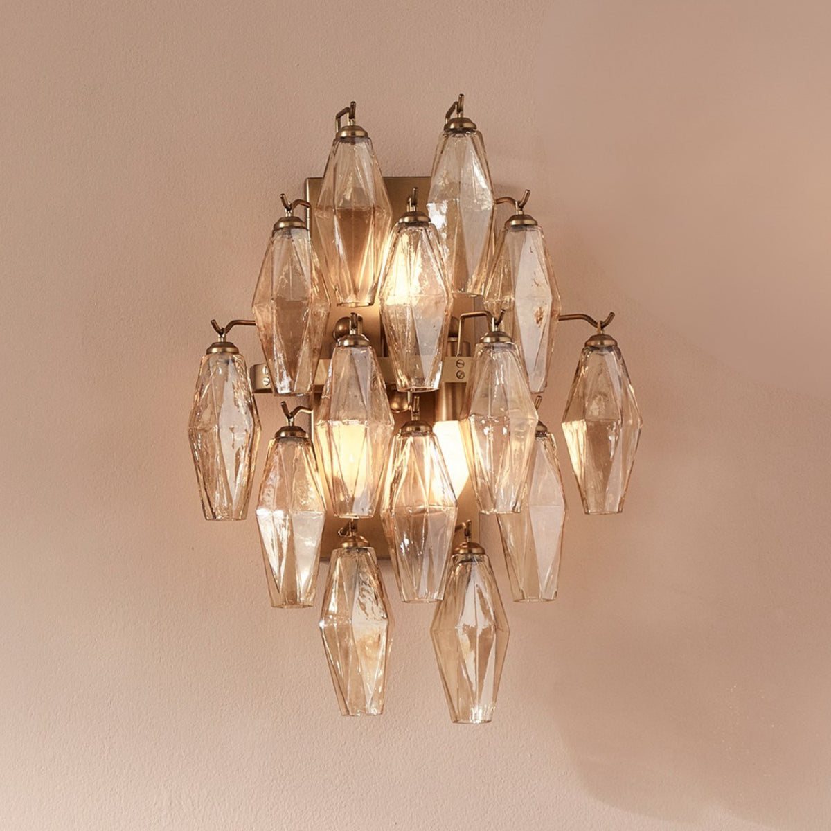 ORIANA GLASS WALL LIGHT - LUSTER