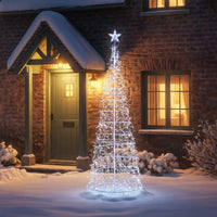 2.5M WHITE TWINKLING ICICLE SPIRAL TREE WITH 835 LEDS