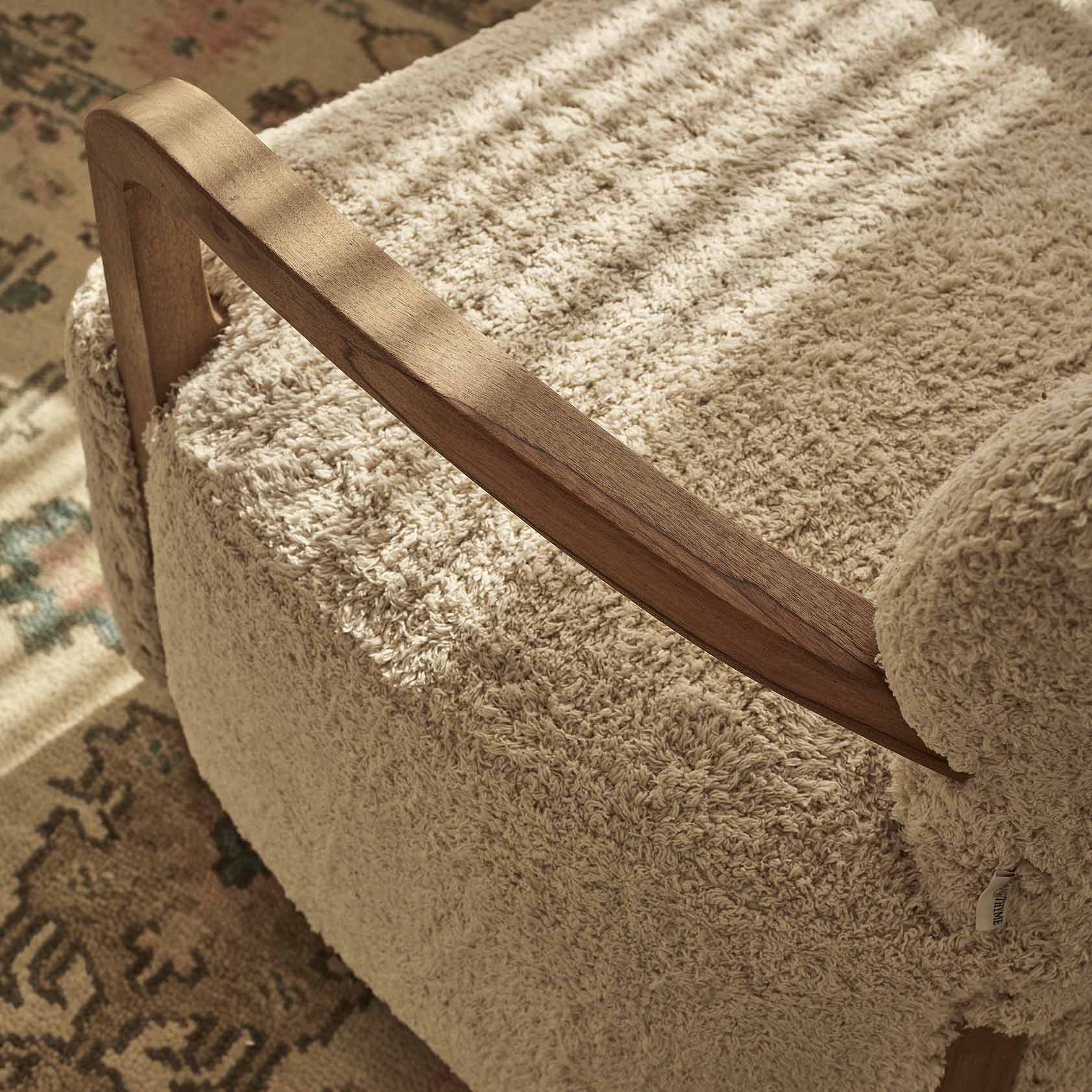 Aviator Armchair In Cotton Rug