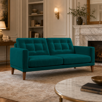 Fitzroy 3 Seat Sofa In Mallard Easy Care Velvet