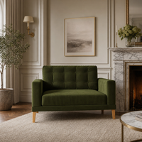 Fitzroy Loveseat In Vine Easy Care Velvet