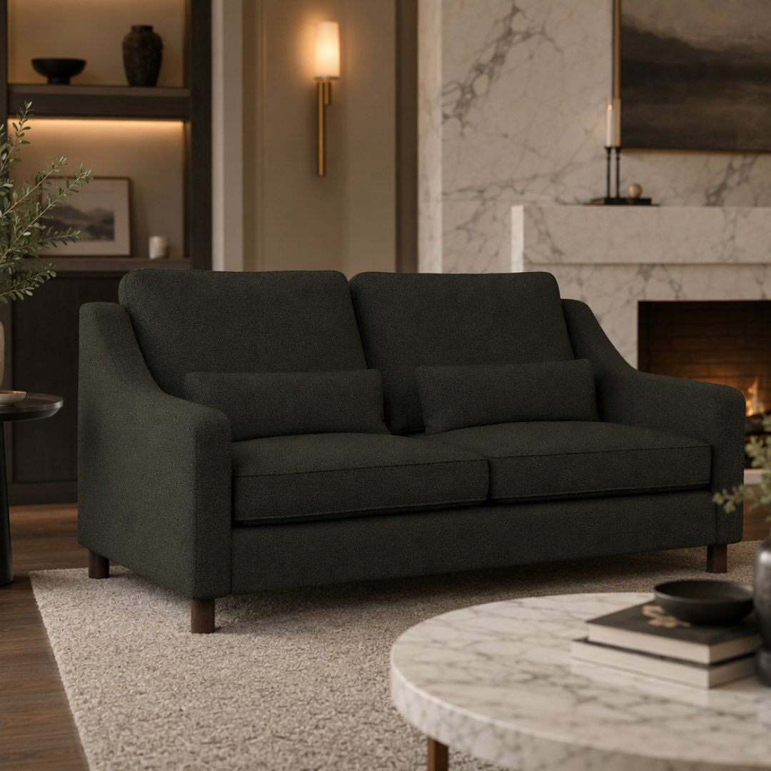 Hampton 3 Seat Sofa In Fern Boucle