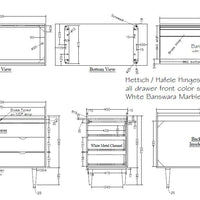 Deco Marble Chest of Drawers