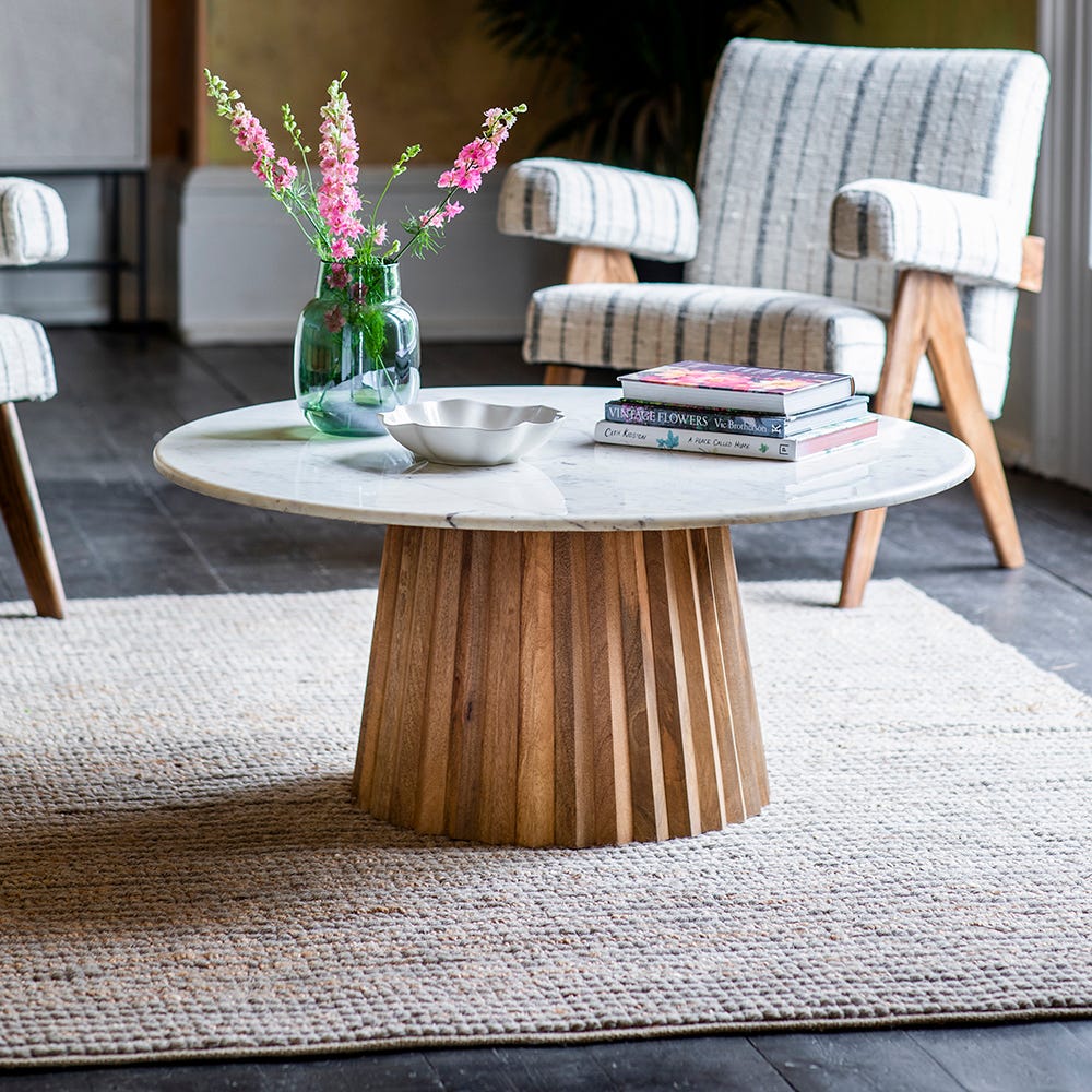 Westbourne Marble Coffee Table Natural