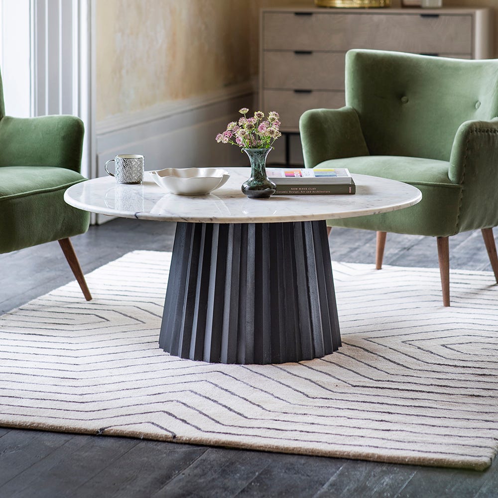 Westbourne Marble Coffee Table - Black
