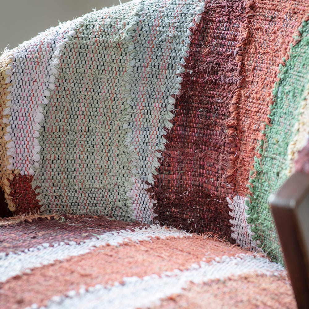 Scoop Armchair in Multicoloured Rug