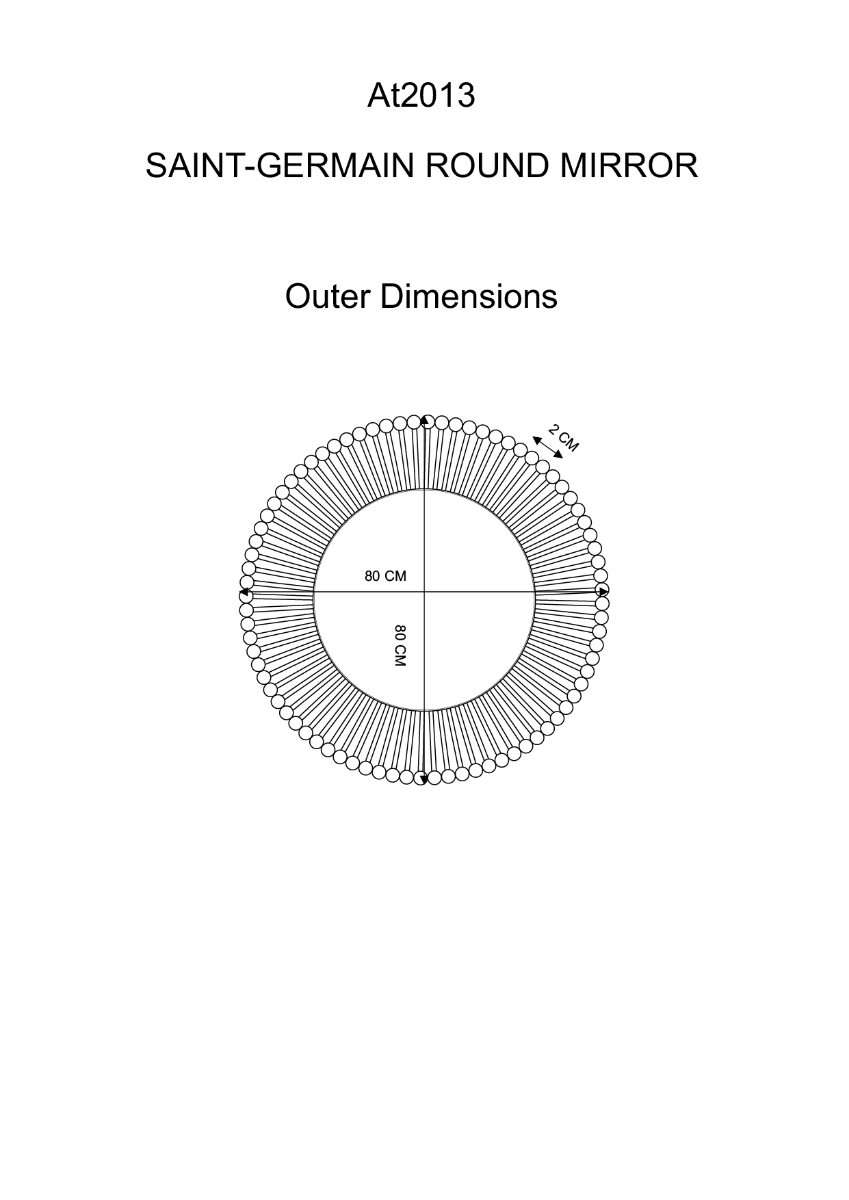 Saint-Germain Round Mirror