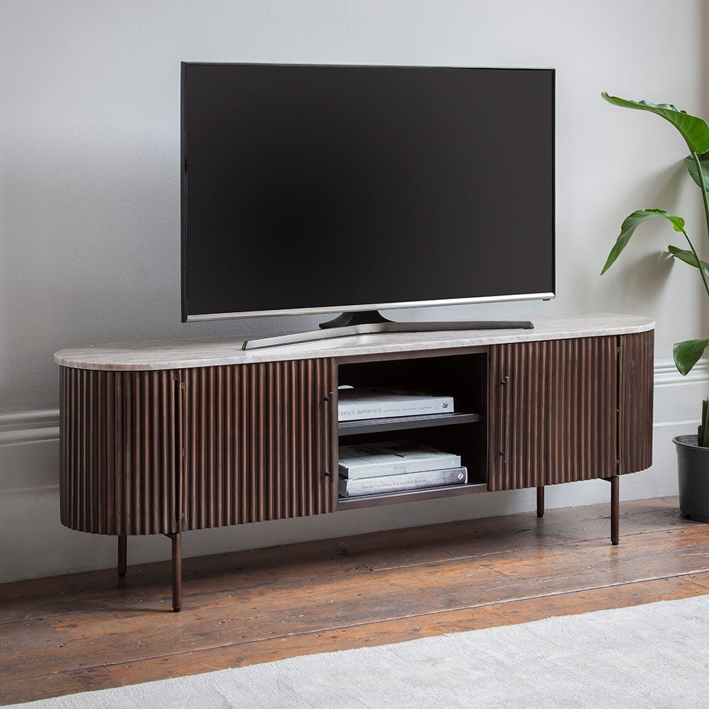 Monza Metal & Marble Media Unit