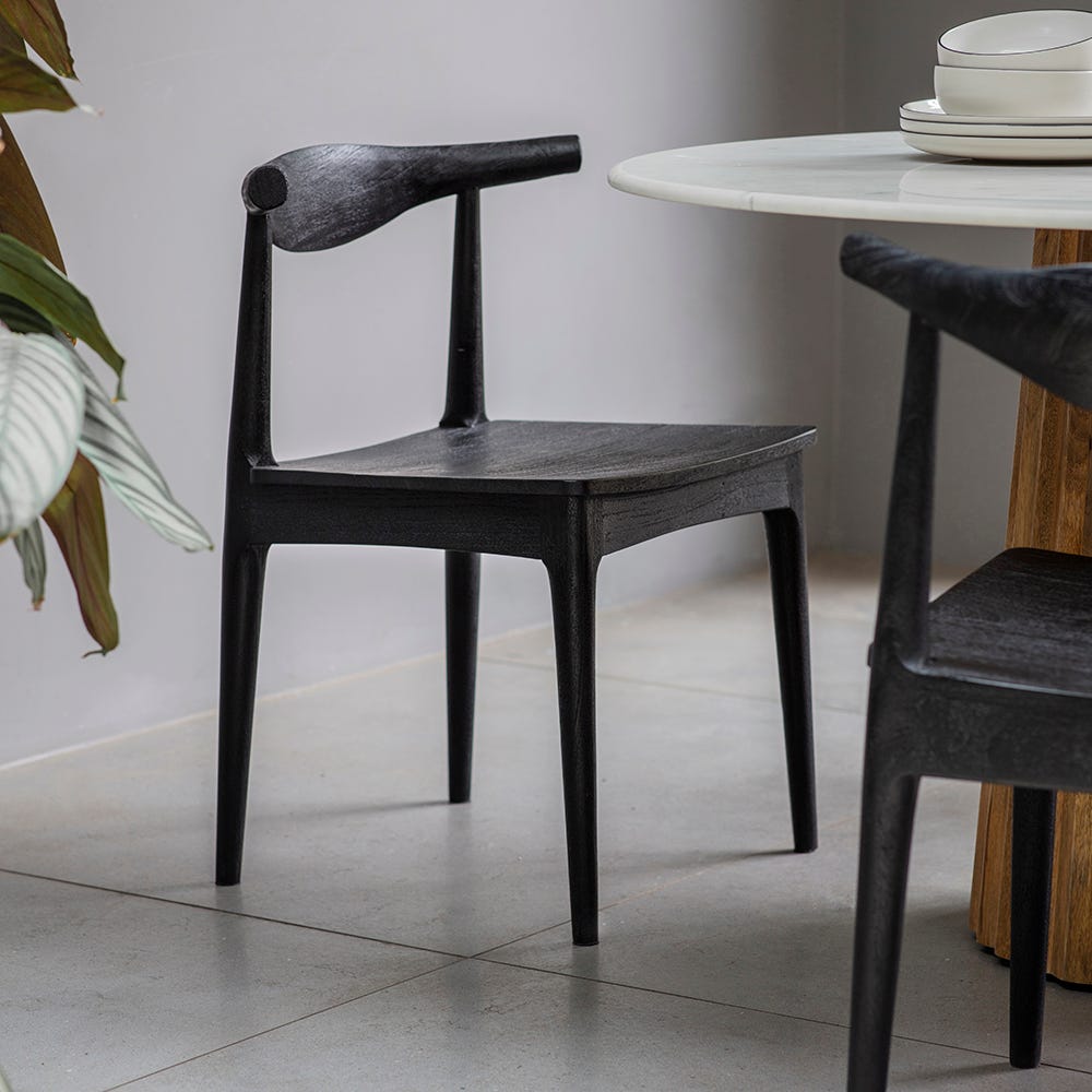 Hiro Dining Chairs (Pair) - Black