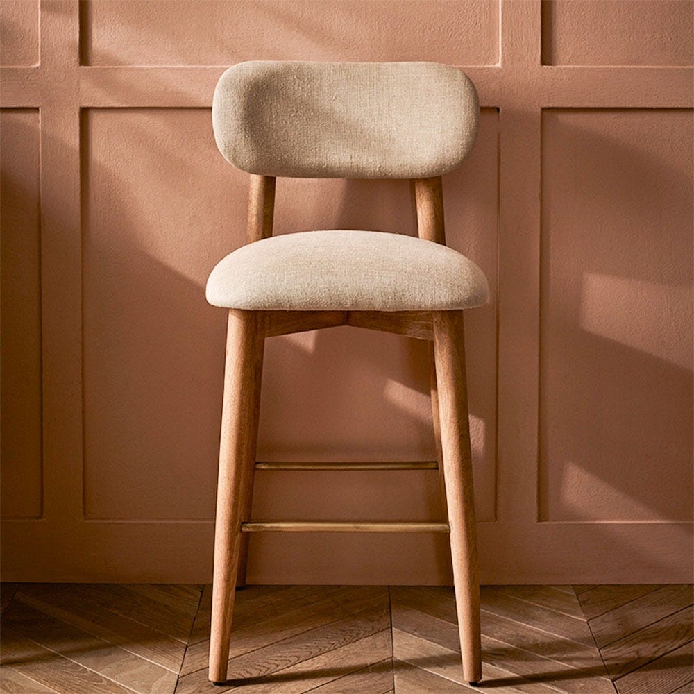 LAYLA BARSTOOL IN LINEN MIX
