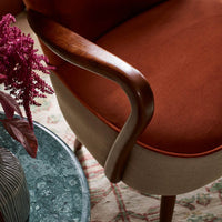 Calvin Armchair in Rust Velvet