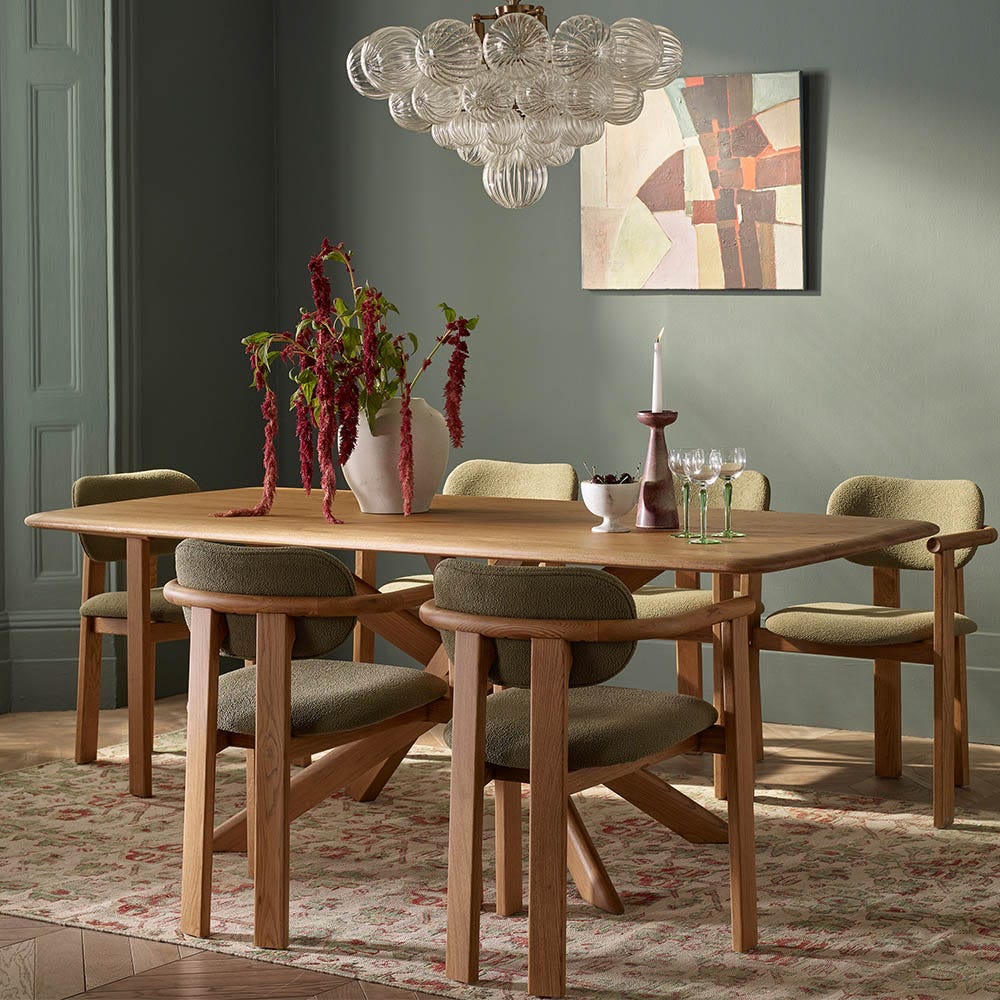 CRUZ OAK DINING TABLE