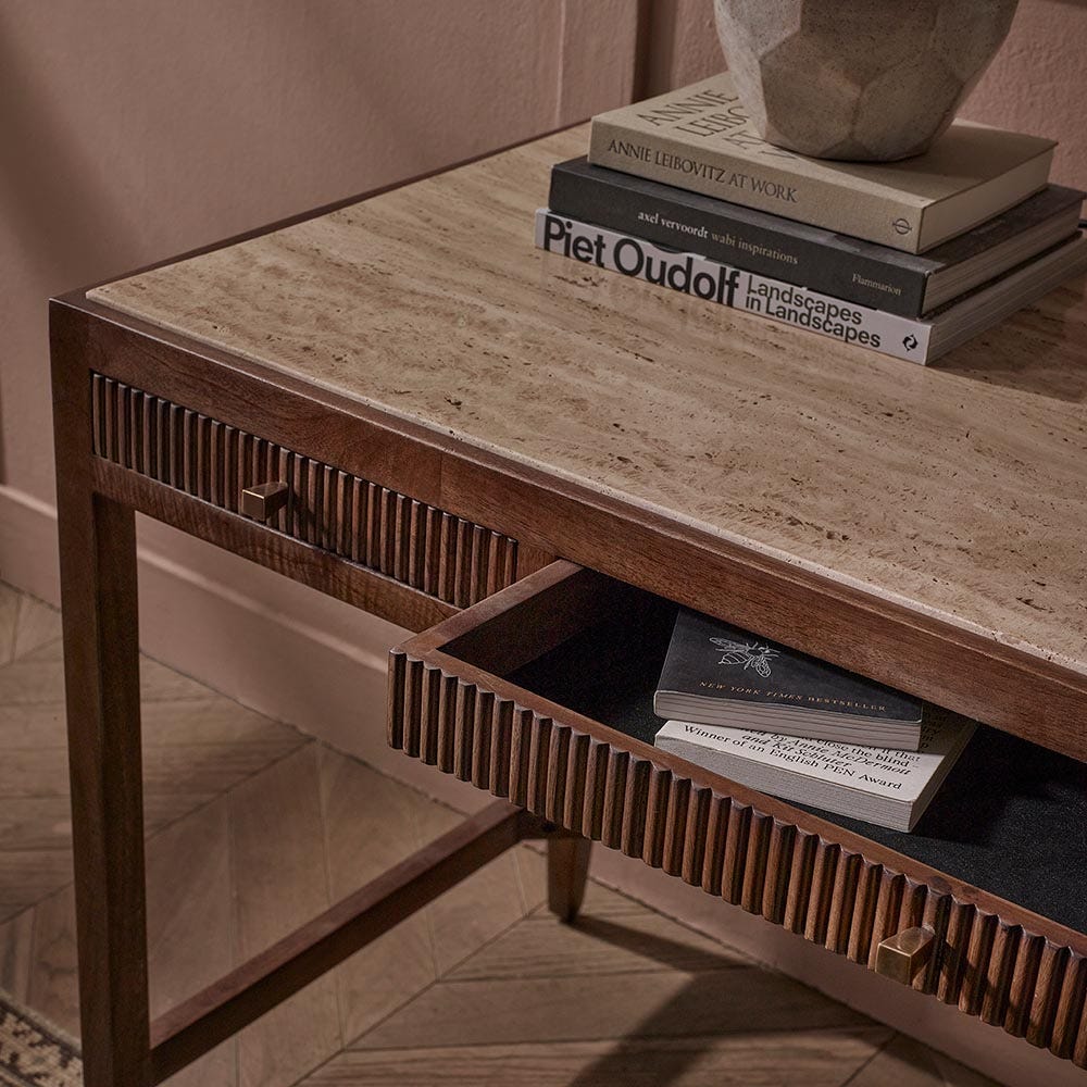 MIRABELLE TRAVERTINE DESK