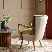 Calvin Armchair in Apple Green Velvet 