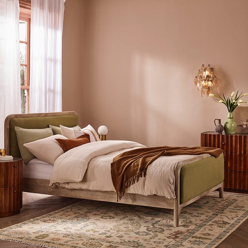 Mabel Kingsize Bed Apple Green