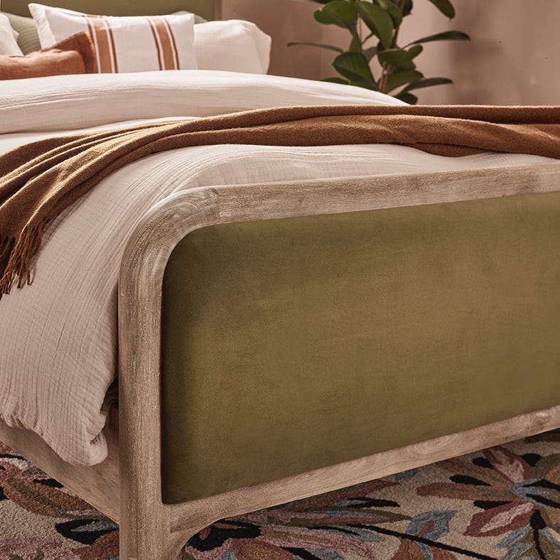 Mabel Kingsize Bed Apple Green
