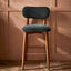 LAYLA BAR STOOL - PETROL BLUE VELVET