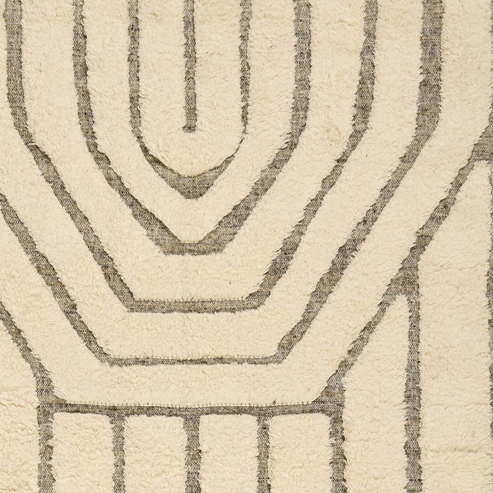 OBEROI SHAGGY WOOL RUG 200 X 300CM