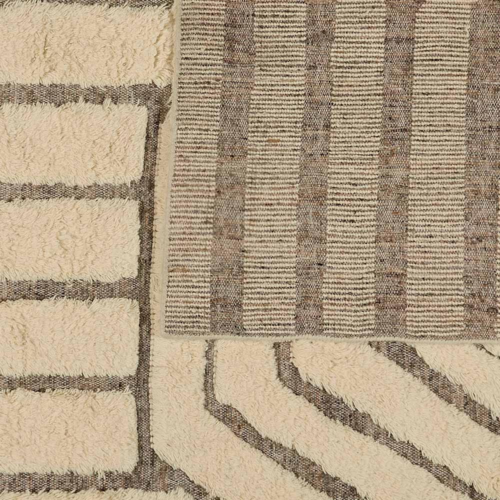 OBEROI SHAGGY WOOL RUG 200 X 300CM