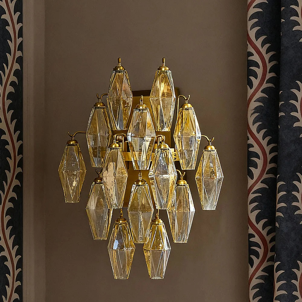 ORIANA GLASS WALL LIGHT - LUSTER