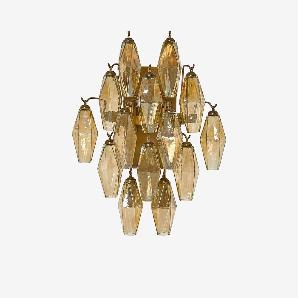 ORIANA GLASS WALL LIGHT - LUSTER