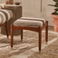 LEVI FOOTSTOOL IN STRIPED RUG