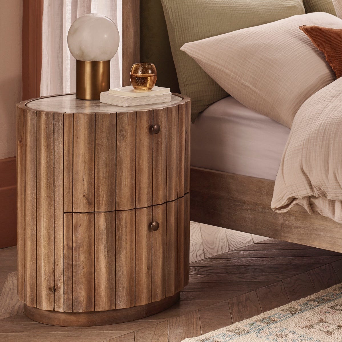 TREVISO BEDSIDE TABLE - NATURAL