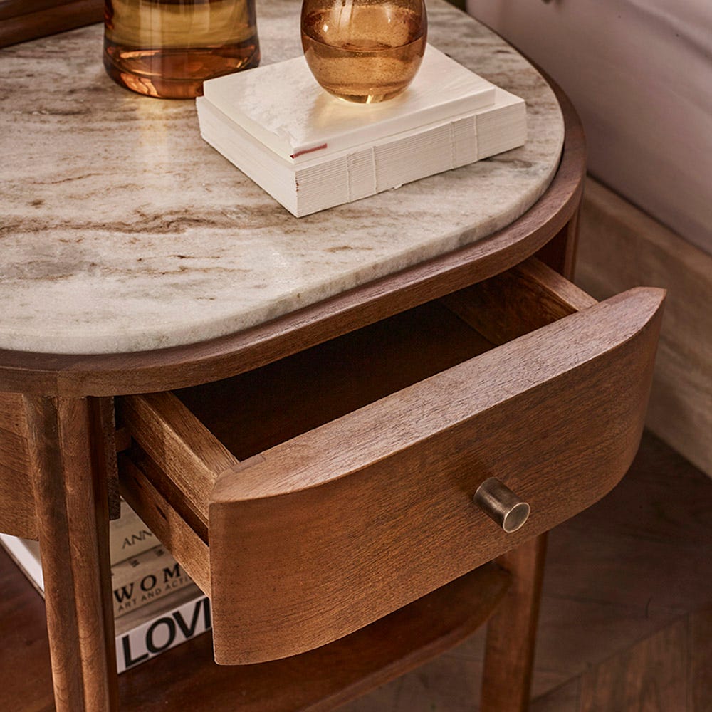 QUEENIE BEDSIDE TABLE