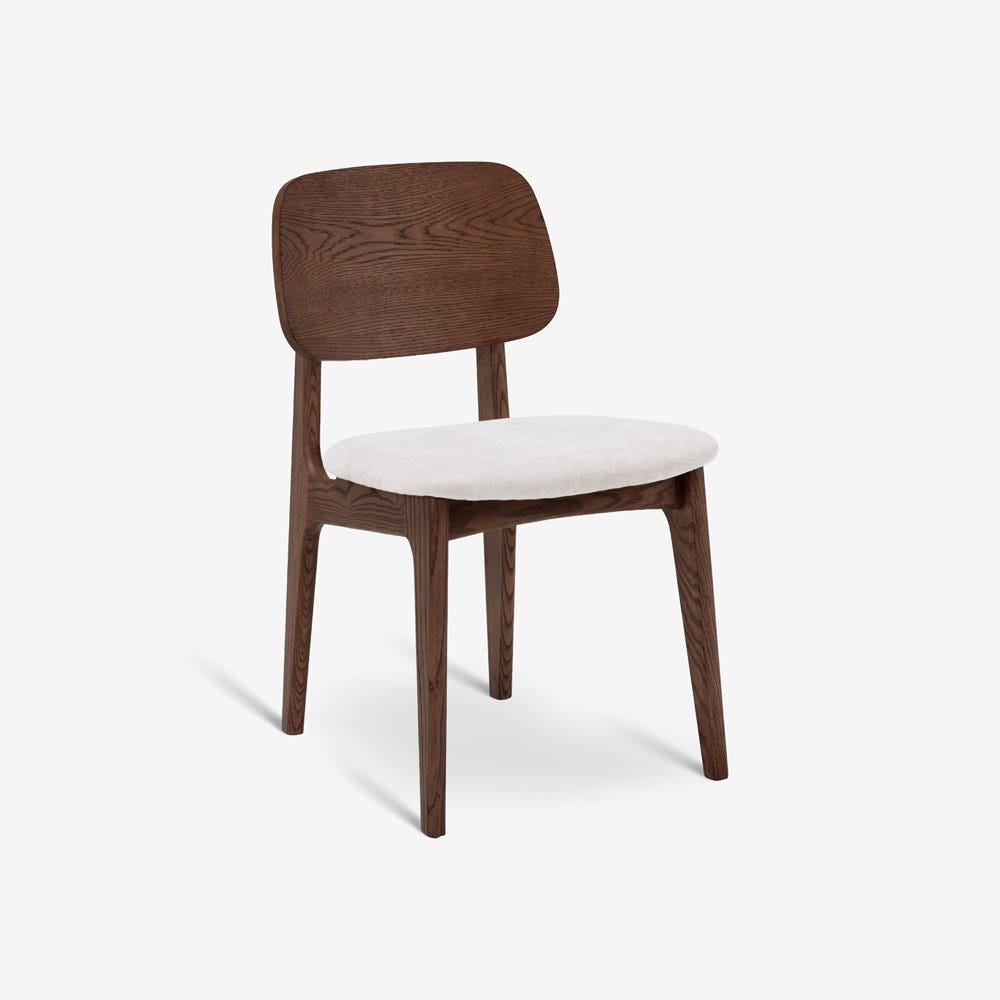 MURRAY DINING CHAIR PAIR- WALNUT STAIN