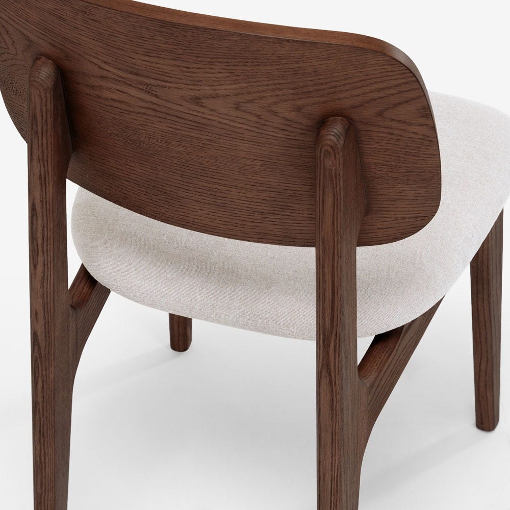MURRAY DINING CHAIR PAIR- WALNUT STAIN