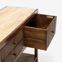 MIRABELLE TRAVERTINE SIDEBOARD