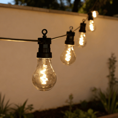 20 LED SPIRAL FILAMENT BULB FESTOON  - CONNECTABLE