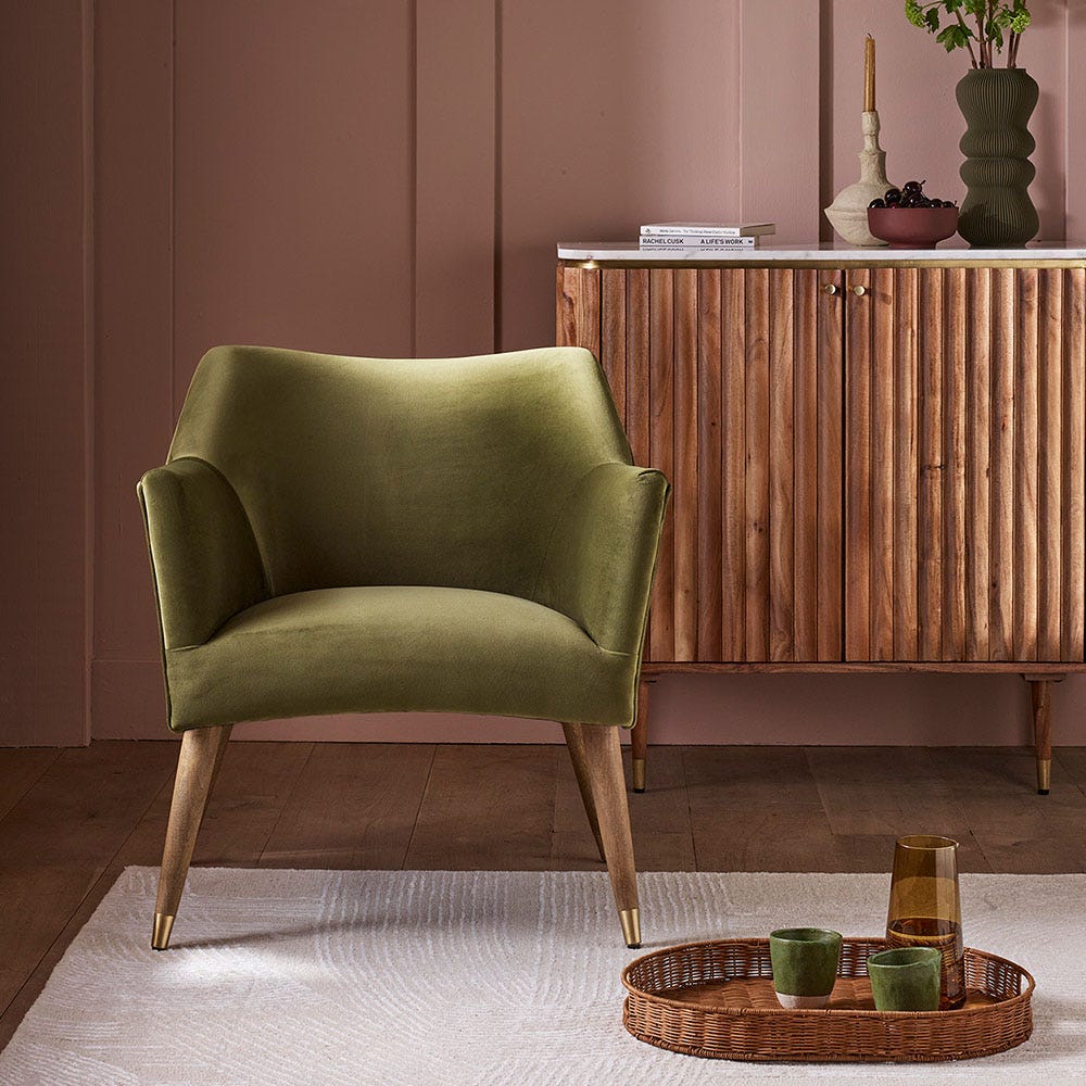 ASTORIA IN DEEP GREEN VELVET