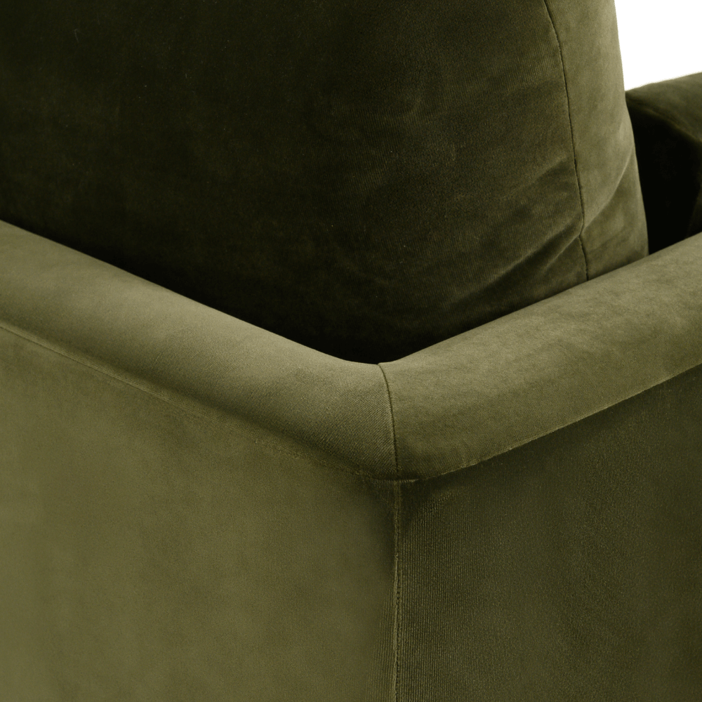 AUDREY ARMCHAIR IN GREEN VELVET