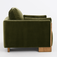 AUDREY ARMCHAIR IN GREEN VELVET