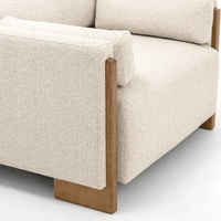 AUDREY ARMCHAIR IN ECRU TEXTURED WEAVE