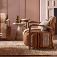 AVIATOR ARMCHAIR IN STRIPE RUG