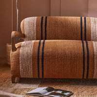 AVIATOR LOVESEAT IN STRIPED RUG