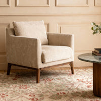 BARNABY ARMCHAIR IN MUSHROOM SMOOTH POLY