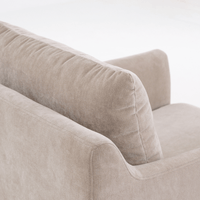 BARNABY ARMCHAIR IN MUSHROOM SMOOTH POLY