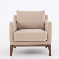BARNABY ARMCHAIR IN MUSHROOM SMOOTH POLY