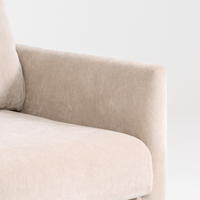 BARNABY 3-SEAT SOFA - MUSHROOM SMOOTH POLY