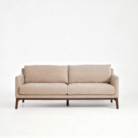 BARNABY 3-SEAT SOFA - MUSHROOM SMOOTH POLY
