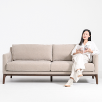 BARNABY 3-SEAT SOFA - MUSHROOM SMOOTH POLY