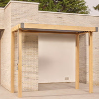 1.5M X 3M SAVANNAH BBQ GAZEBO - oak