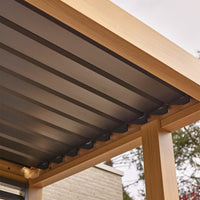 3 X 3M SAVANNAH PERGOLA WITH LIGHTS OAK