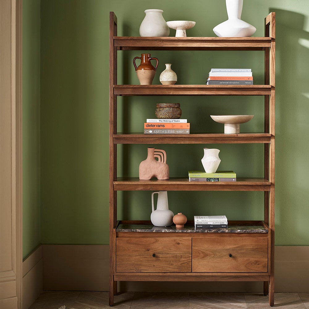BRERA MARBLE WIDE SHELVING