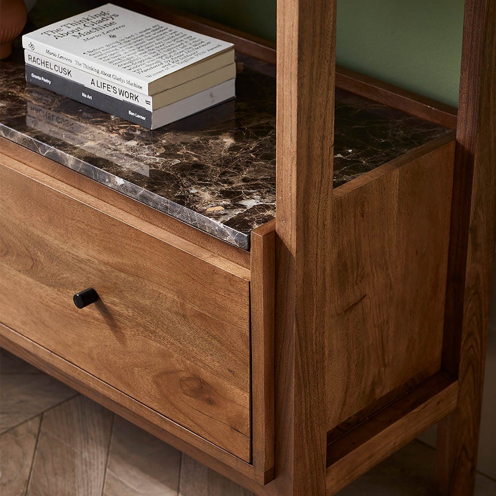 BRERA MARBLE WIDE SHELVING