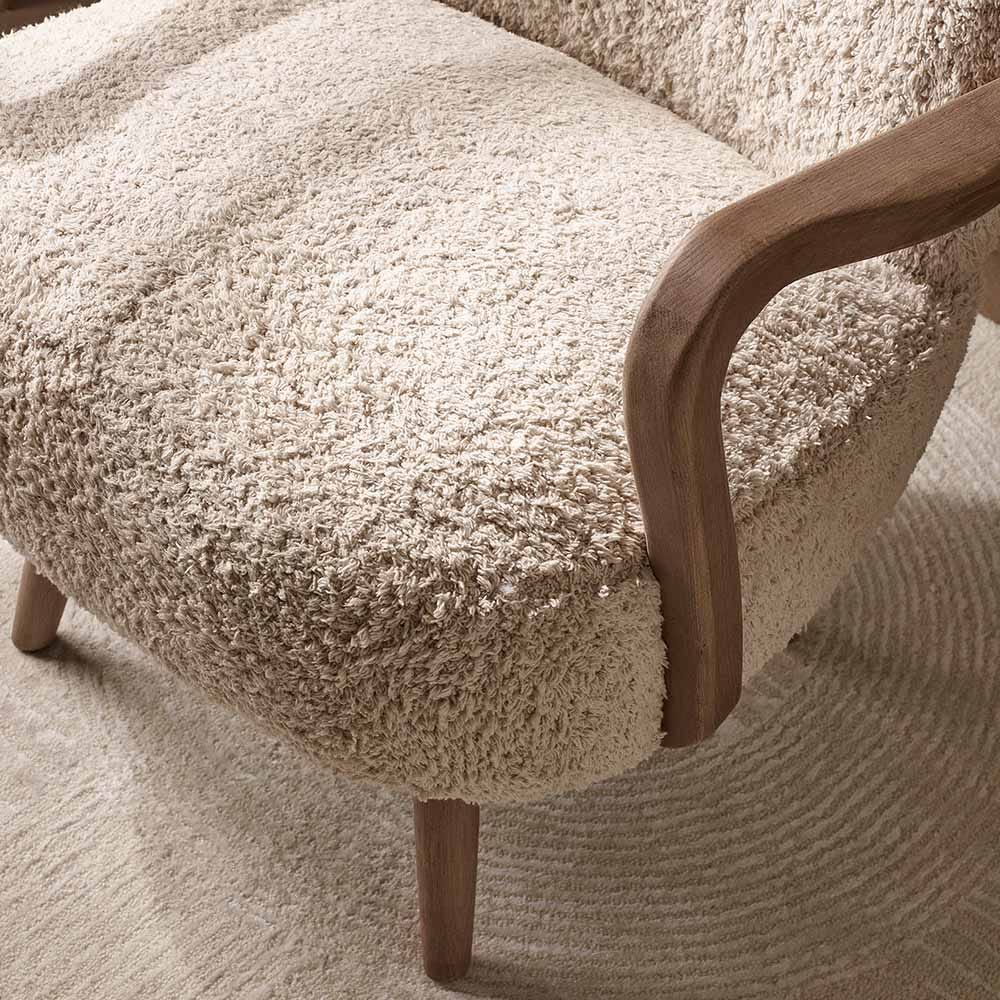 Calvin Armchair in Cotton Rug