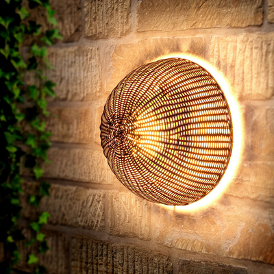 CERCHIO SESAME RATTAN 40CM WALL LAMP